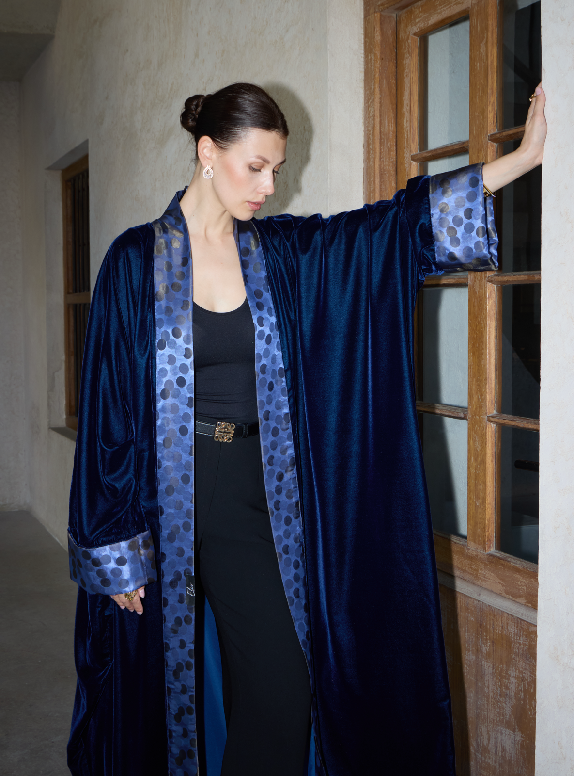 Royal Navy Dotted Velvet