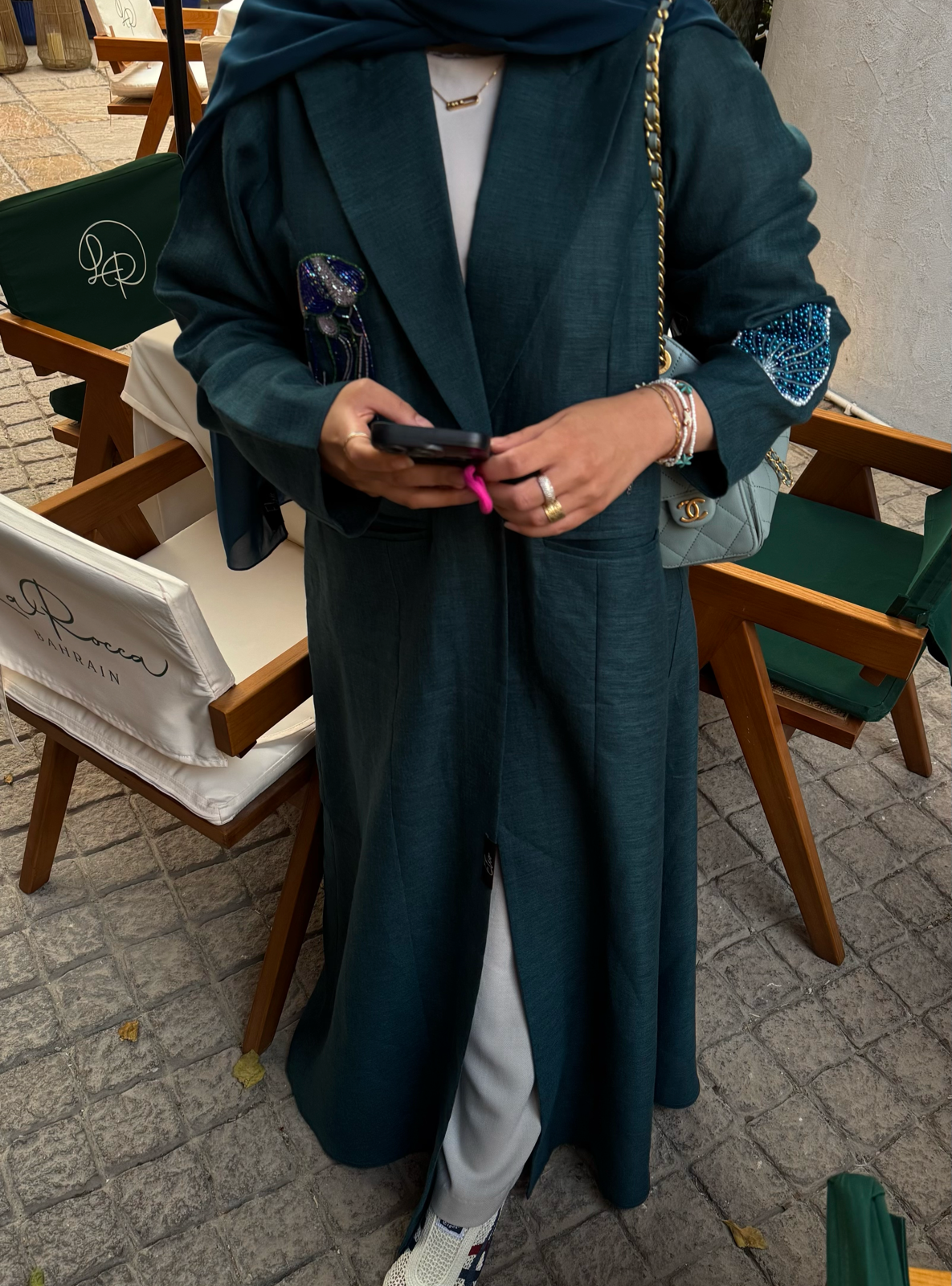 Blue summer linen