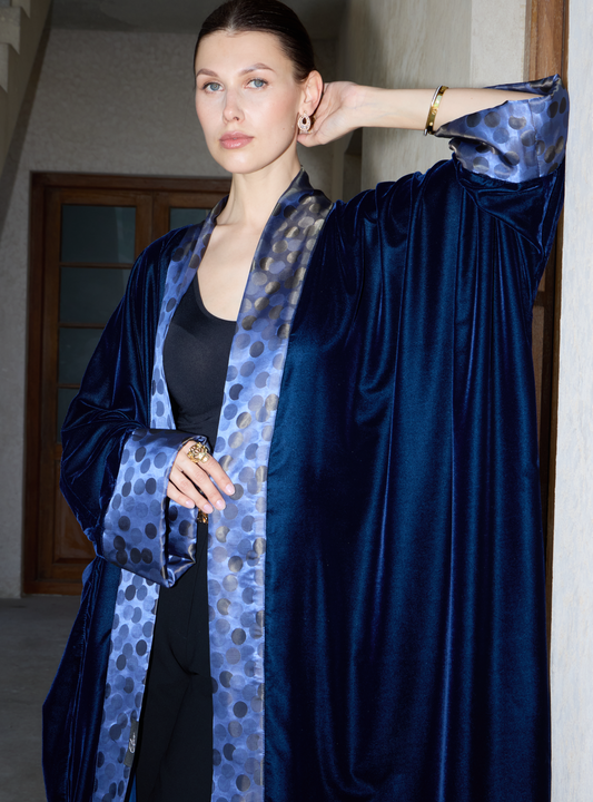 Royal Navy Dotted Velvet