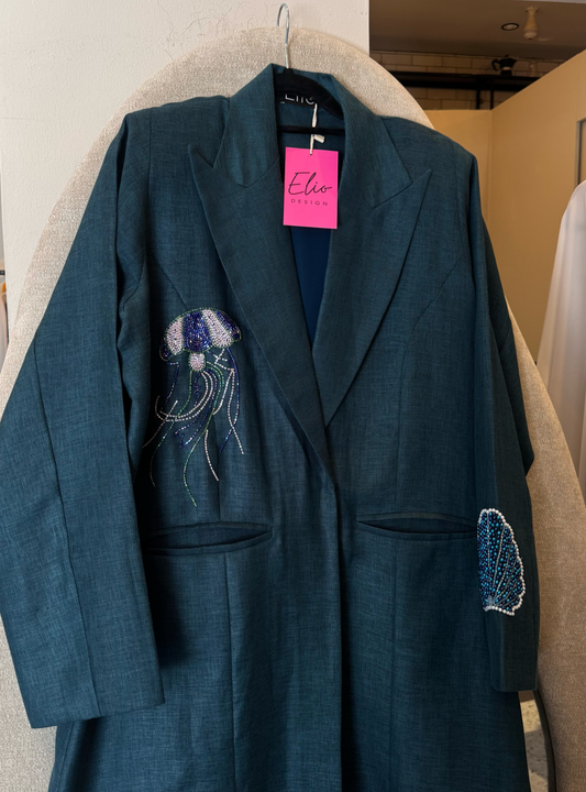 Blue summer linen