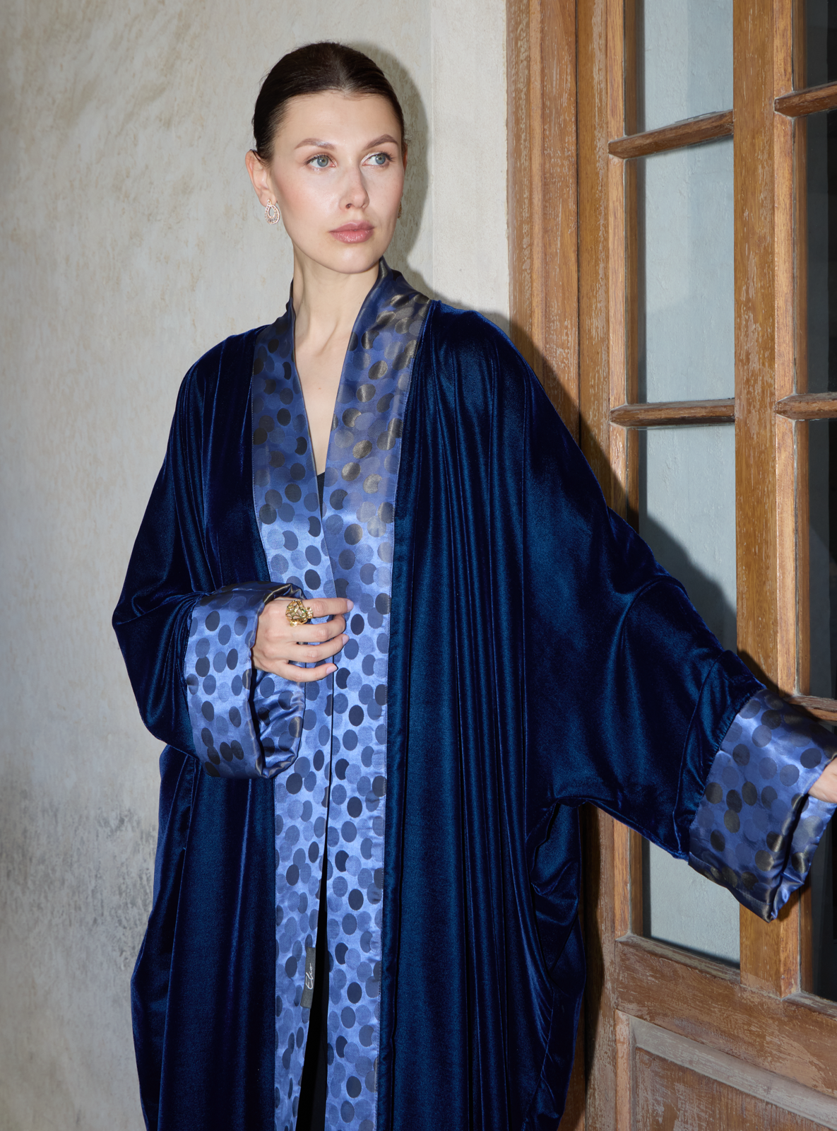 Royal Navy Dotted Velvet