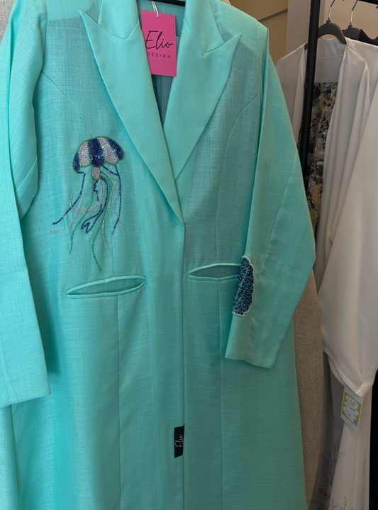 Light blue summer linen